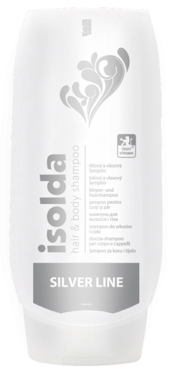 Vlasový a tělový šampon ISOLDA SILVER, 500 ml