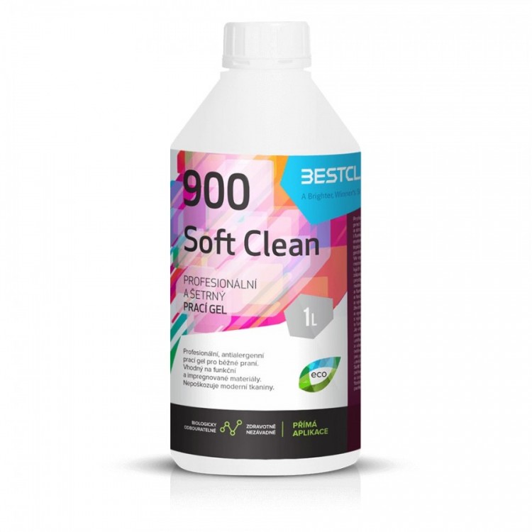 Prací gel Bestclean 900 Softclean 1 l