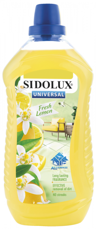 Čistící prostředek na povrchy SIDOLUX Universal – Svěží citron 1l č.1