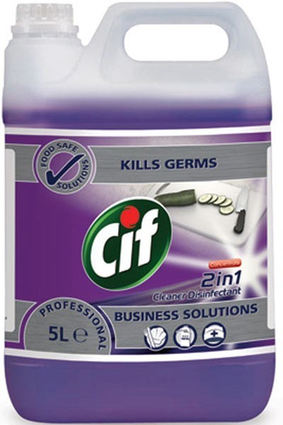 Cif Professional 2v1 Cleaner Disinfectant 5 l