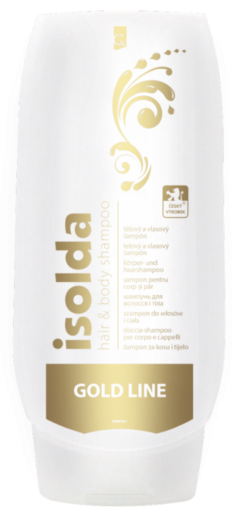 Vlasový a tělový šampon ISOLDA GOLD, 500 ml