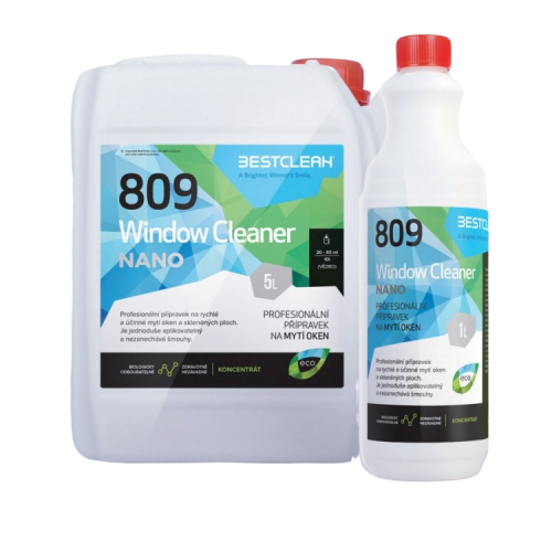 Bestclean 809 Window Clean nanotechnologie koncentrát 1 litr