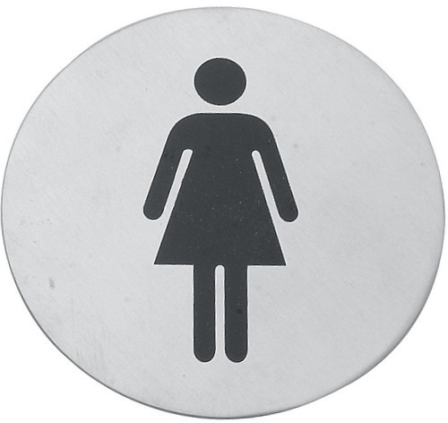 Cedulka WC ženy č.1